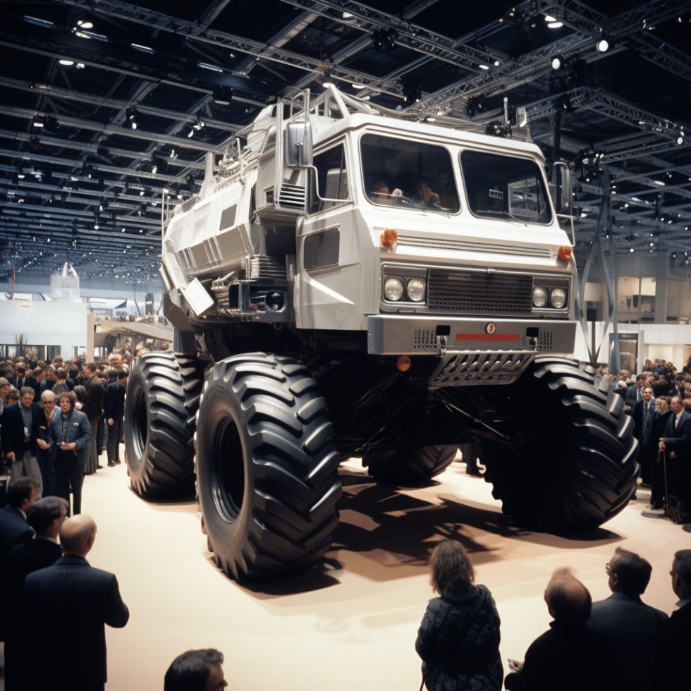 Vorstellung eines neuen Monstertrucks am Genfer Autosalon
